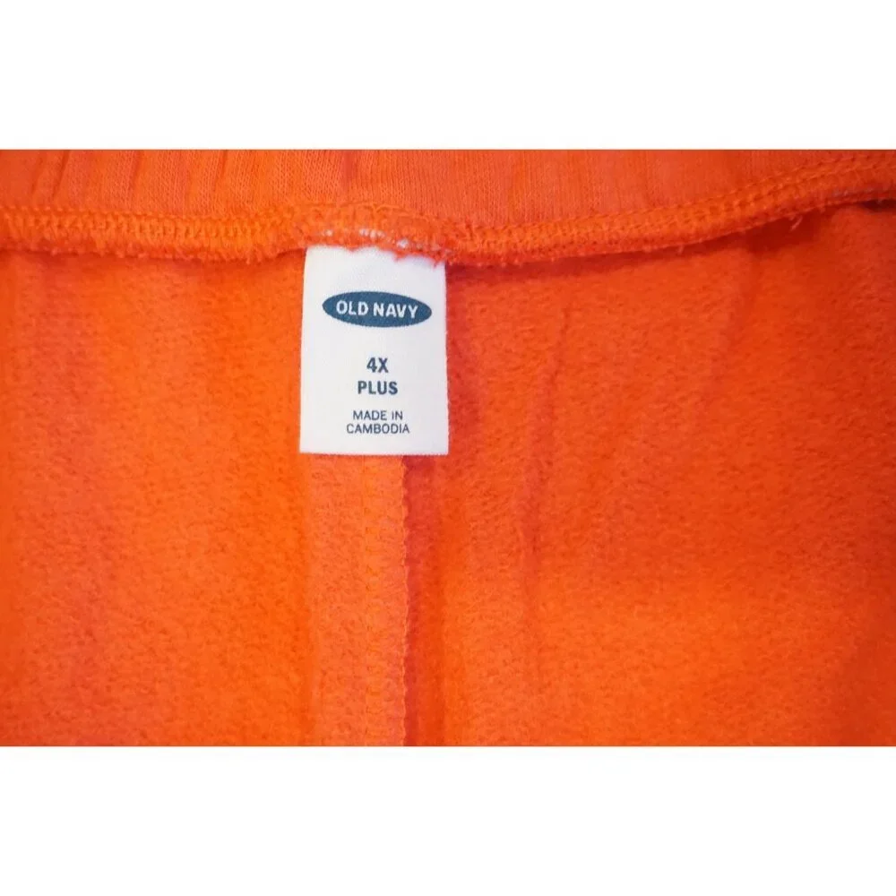 Old Navy (2) French-Terry Cozy Fleece, Blue & Orange Joggers - Size 4X Plus NWT - Picture 8 of 12